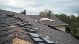 storm damage roof repair​