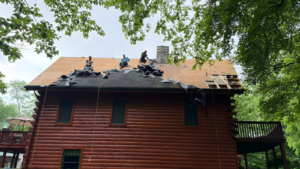 roof tear off inspection revealing hidden roof decking damage on Ohio home
