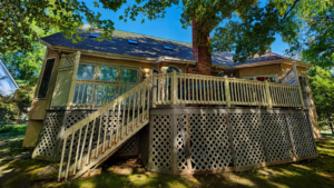 Tree damage roof inspection checking for roof damage from overhanging branches